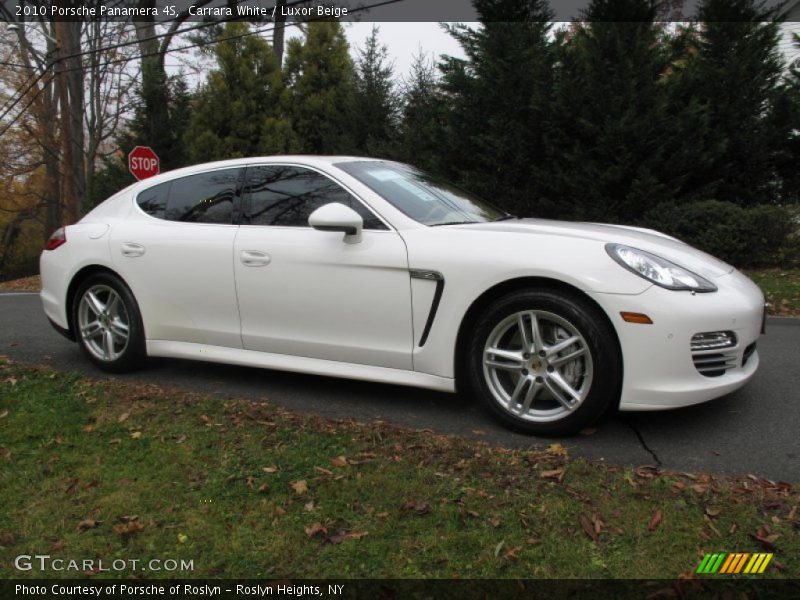 Carrara White / Luxor Beige 2010 Porsche Panamera 4S