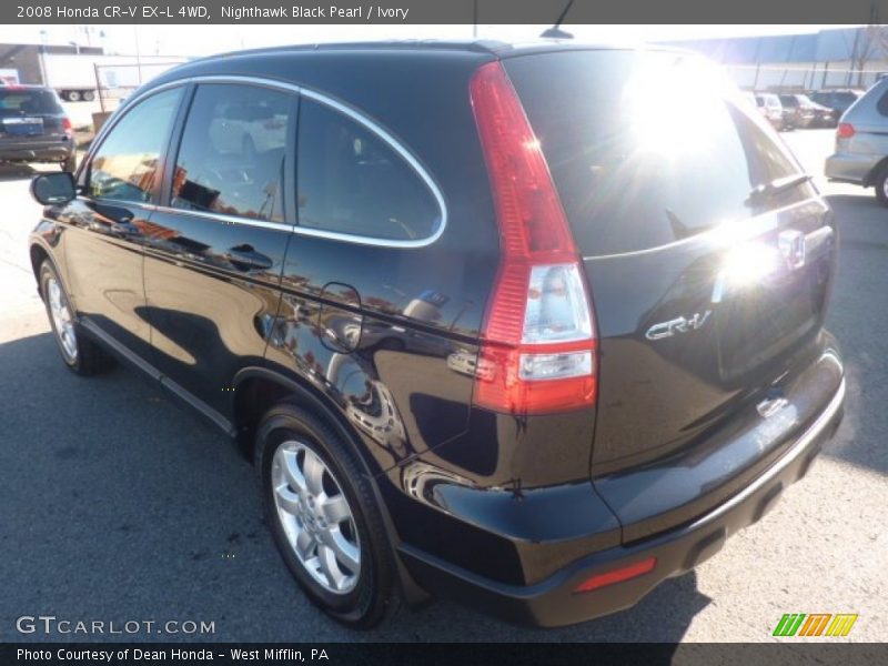 Nighthawk Black Pearl / Ivory 2008 Honda CR-V EX-L 4WD