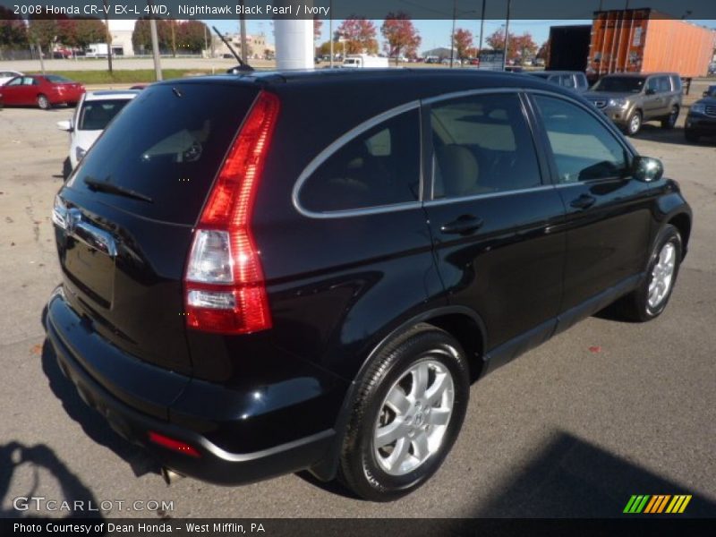 Nighthawk Black Pearl / Ivory 2008 Honda CR-V EX-L 4WD