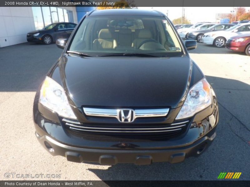 Nighthawk Black Pearl / Ivory 2008 Honda CR-V EX-L 4WD