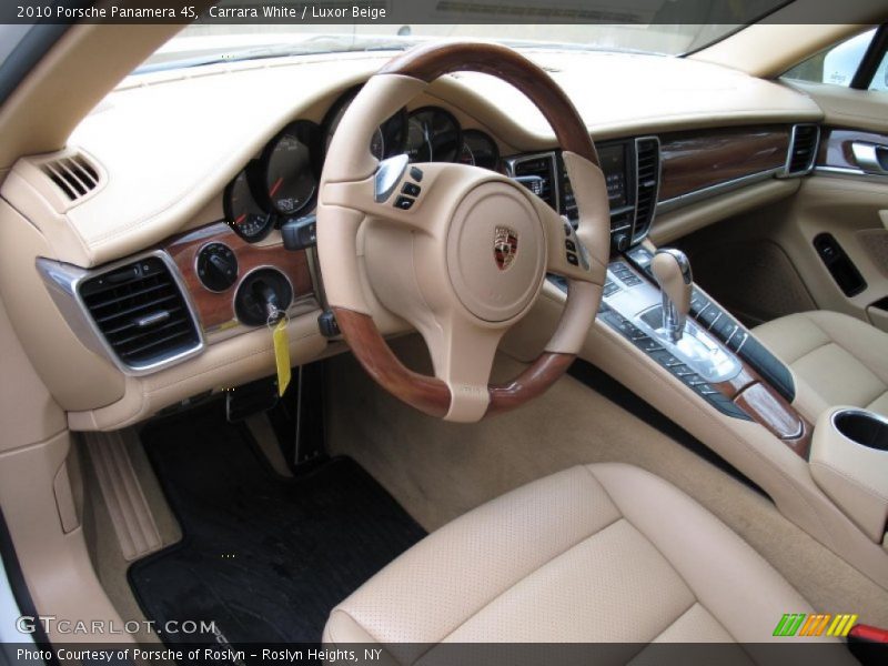 Carrara White / Luxor Beige 2010 Porsche Panamera 4S