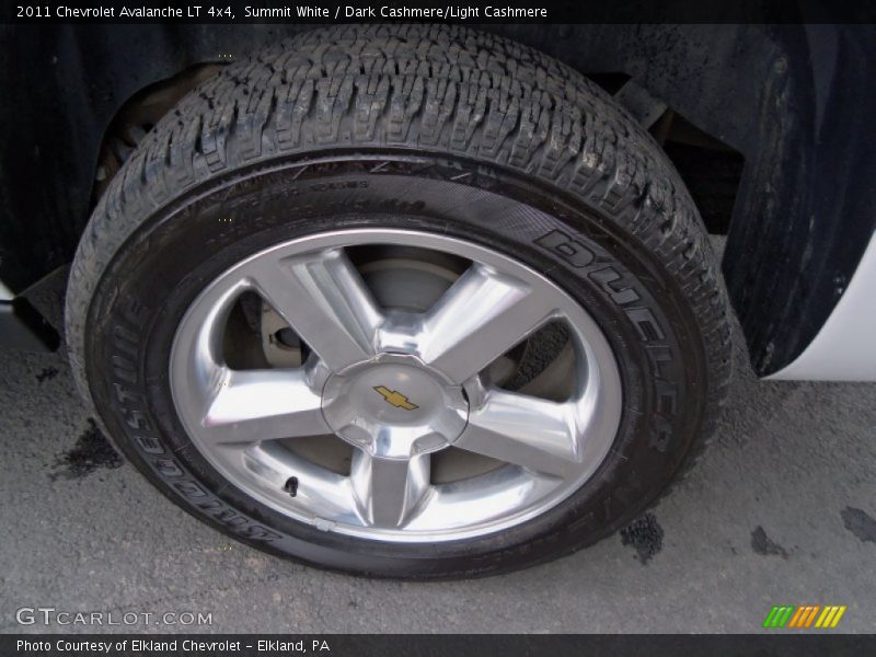 Summit White / Dark Cashmere/Light Cashmere 2011 Chevrolet Avalanche LT 4x4