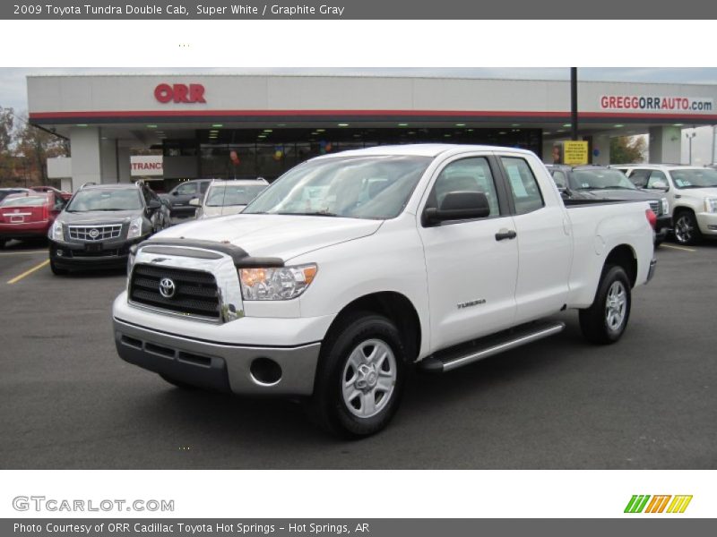 Super White / Graphite Gray 2009 Toyota Tundra Double Cab