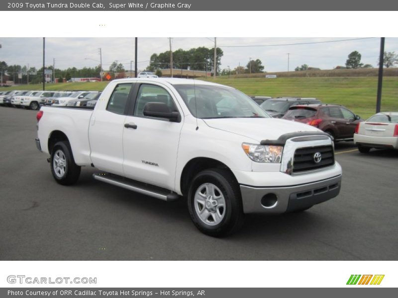 Super White / Graphite Gray 2009 Toyota Tundra Double Cab