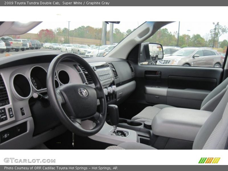 Super White / Graphite Gray 2009 Toyota Tundra Double Cab