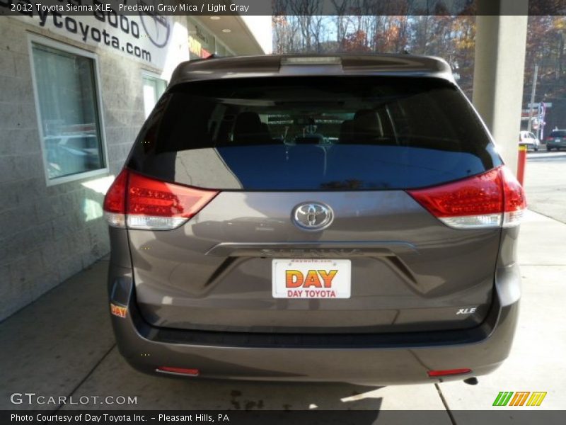 Predawn Gray Mica / Light Gray 2012 Toyota Sienna XLE