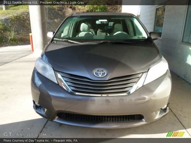 Predawn Gray Mica / Light Gray 2012 Toyota Sienna XLE