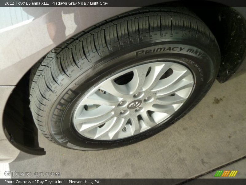 Predawn Gray Mica / Light Gray 2012 Toyota Sienna XLE