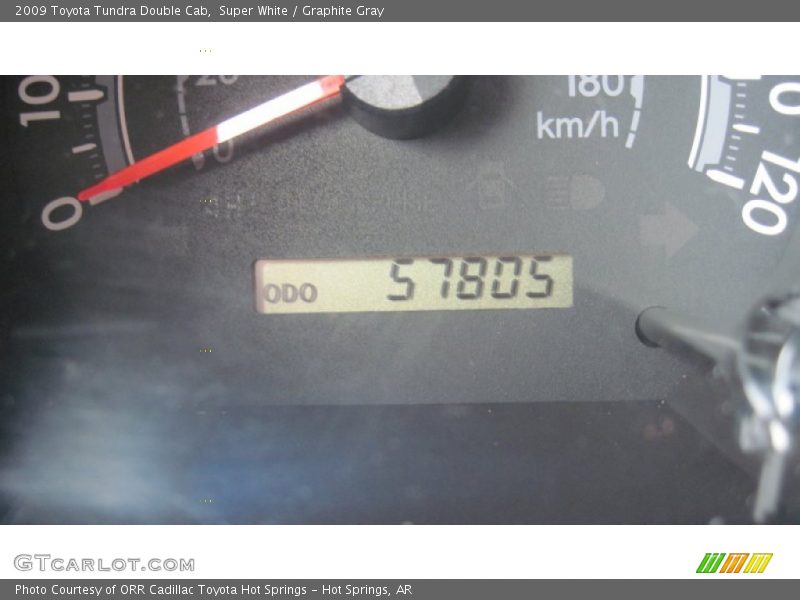 Super White / Graphite Gray 2009 Toyota Tundra Double Cab