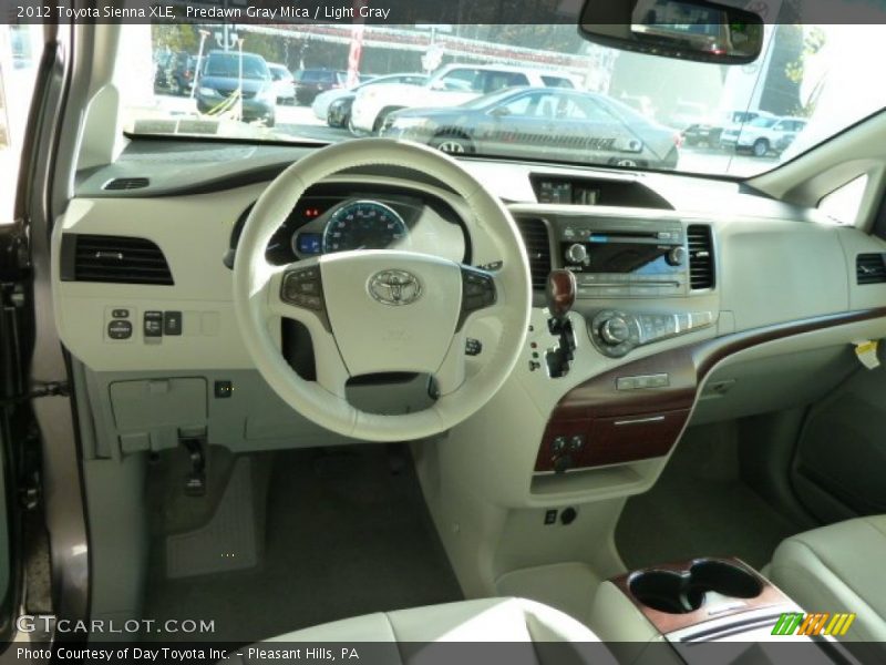 Predawn Gray Mica / Light Gray 2012 Toyota Sienna XLE