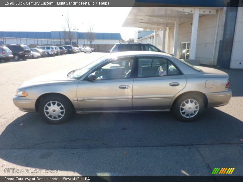 Light Sandrift Metallic / Taupe 1998 Buick Century Custom