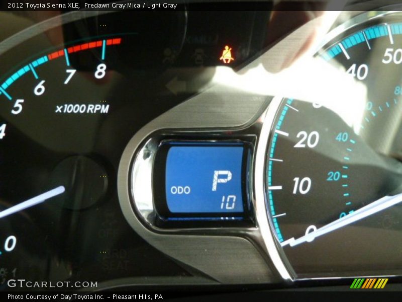 Predawn Gray Mica / Light Gray 2012 Toyota Sienna XLE