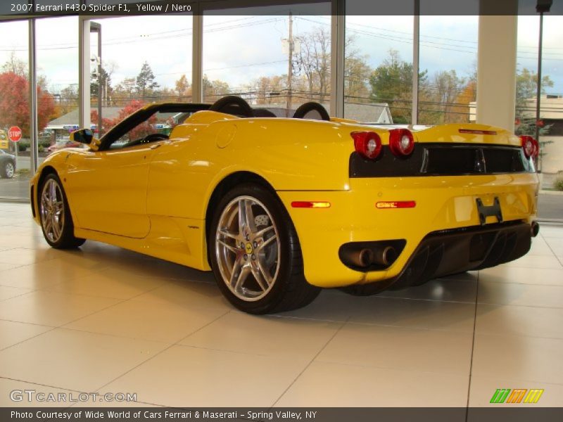 Yellow / Nero 2007 Ferrari F430 Spider F1
