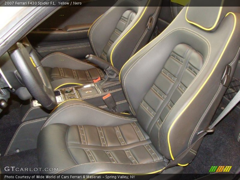 Yellow / Nero 2007 Ferrari F430 Spider F1