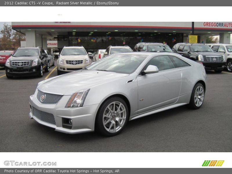Radiant Silver Metallic / Ebony/Ebony 2012 Cadillac CTS -V Coupe