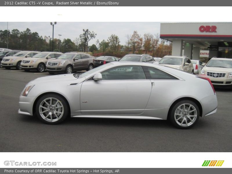 Radiant Silver Metallic / Ebony/Ebony 2012 Cadillac CTS -V Coupe