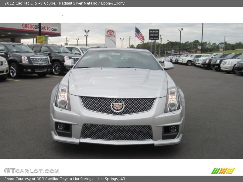 Radiant Silver Metallic / Ebony/Ebony 2012 Cadillac CTS -V Coupe