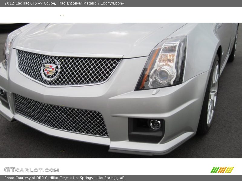 Radiant Silver Metallic / Ebony/Ebony 2012 Cadillac CTS -V Coupe
