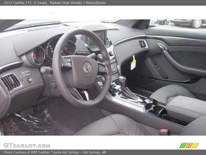 Radiant Silver Metallic / Ebony/Ebony 2012 Cadillac CTS -V Coupe