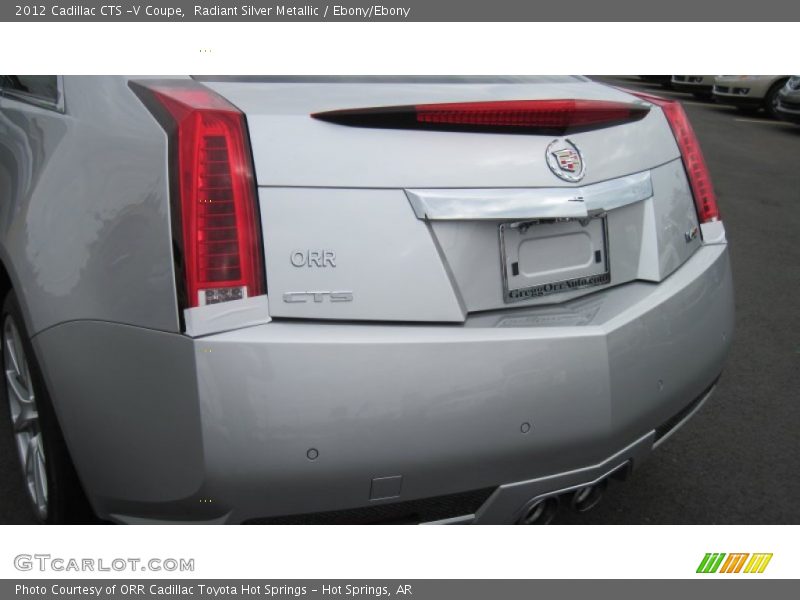 Radiant Silver Metallic / Ebony/Ebony 2012 Cadillac CTS -V Coupe