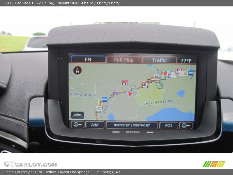 Navigation of 2012 CTS -V Coupe