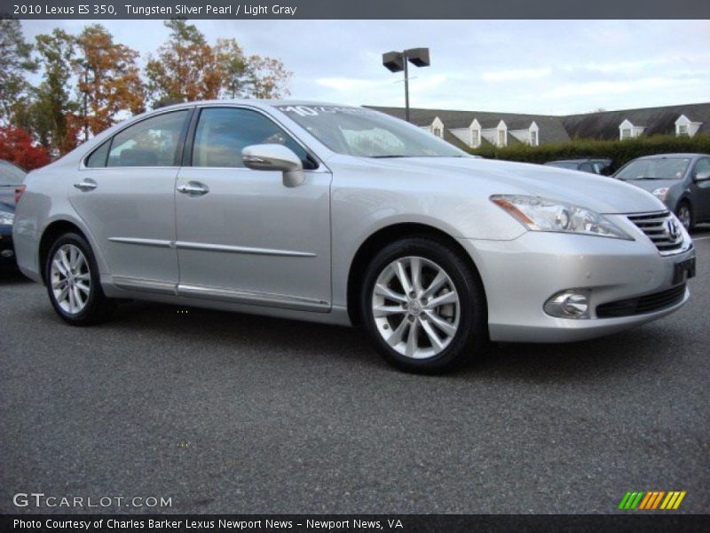 Tungsten Silver Pearl / Light Gray 2010 Lexus ES 350