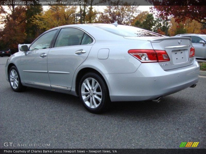 Tungsten Silver Pearl / Light Gray 2010 Lexus ES 350