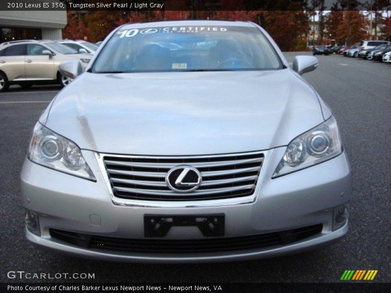 Tungsten Silver Pearl / Light Gray 2010 Lexus ES 350