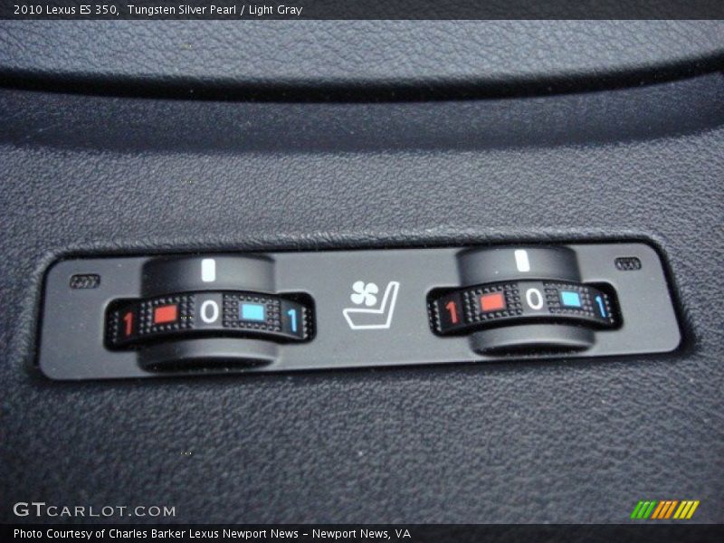 Tungsten Silver Pearl / Light Gray 2010 Lexus ES 350