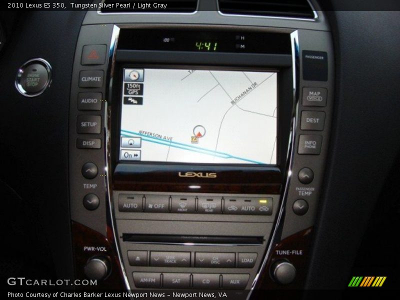 Tungsten Silver Pearl / Light Gray 2010 Lexus ES 350