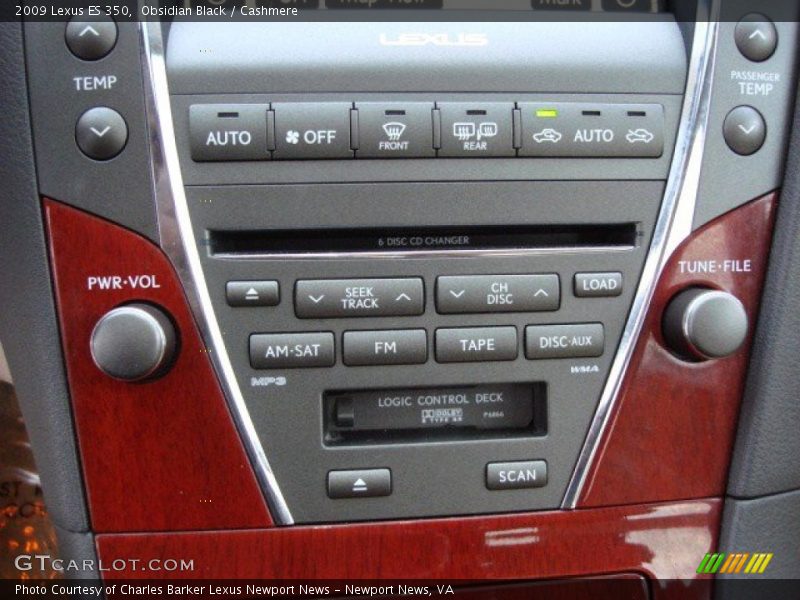 Obsidian Black / Cashmere 2009 Lexus ES 350