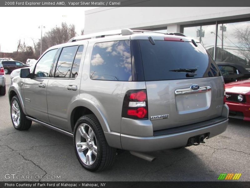 Vapor Silver Metallic / Camel 2008 Ford Explorer Limited AWD