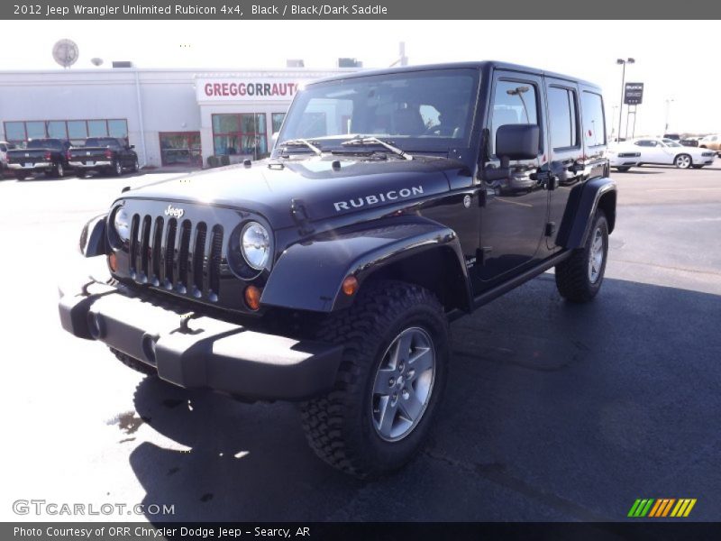 Black / Black/Dark Saddle 2012 Jeep Wrangler Unlimited Rubicon 4x4