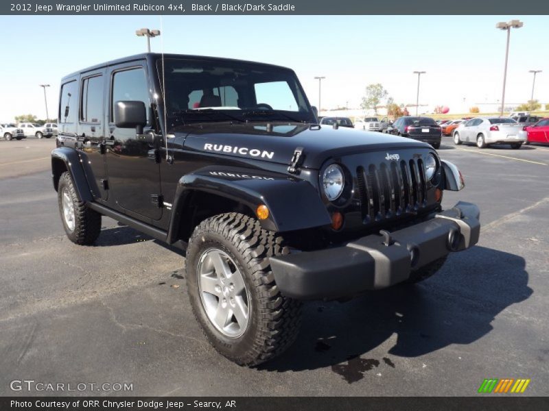 Black / Black/Dark Saddle 2012 Jeep Wrangler Unlimited Rubicon 4x4