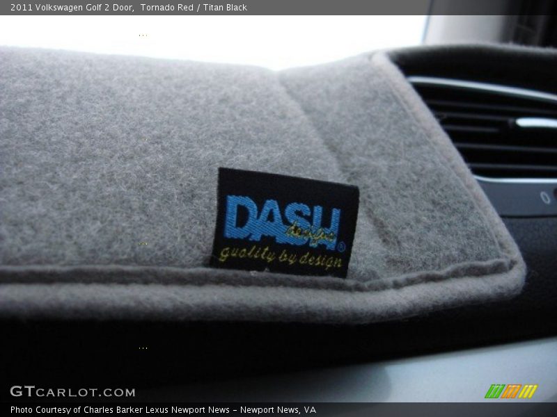 Tornado Red / Titan Black 2011 Volkswagen Golf 2 Door
