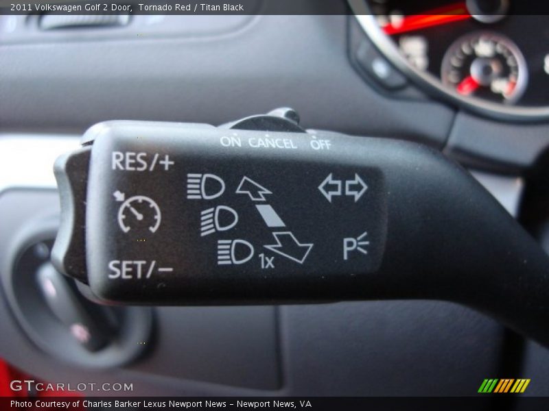 Controls of 2011 Golf 2 Door