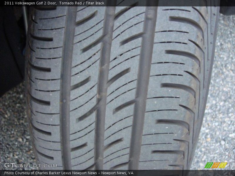 Tornado Red / Titan Black 2011 Volkswagen Golf 2 Door