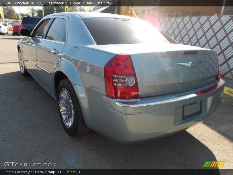Clearwater Blue Pearl / Dark Slate Gray 2008 Chrysler 300 LX