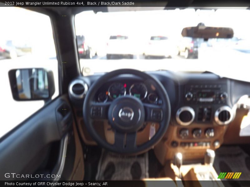 Black / Black/Dark Saddle 2012 Jeep Wrangler Unlimited Rubicon 4x4