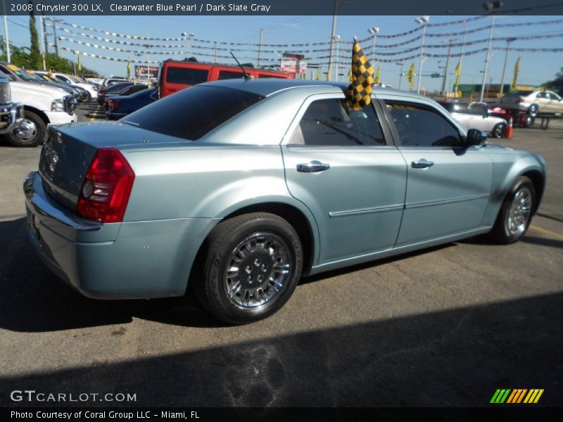 Clearwater Blue Pearl / Dark Slate Gray 2008 Chrysler 300 LX