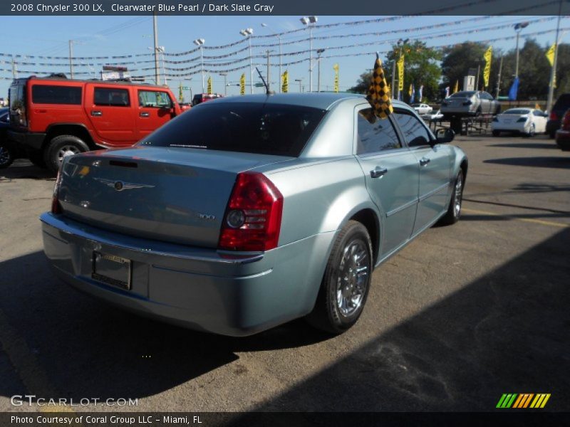 Clearwater Blue Pearl / Dark Slate Gray 2008 Chrysler 300 LX