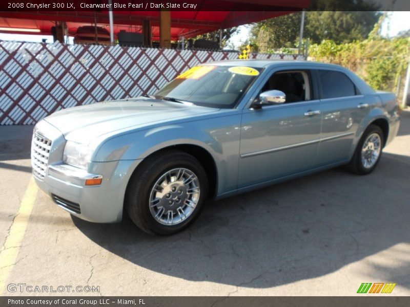 Clearwater Blue Pearl / Dark Slate Gray 2008 Chrysler 300 LX
