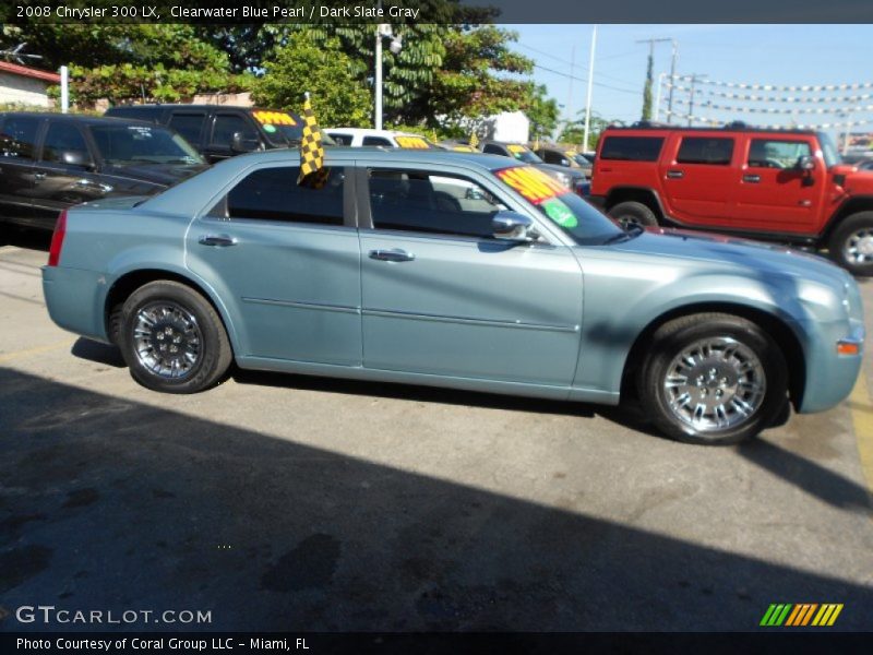 Clearwater Blue Pearl / Dark Slate Gray 2008 Chrysler 300 LX