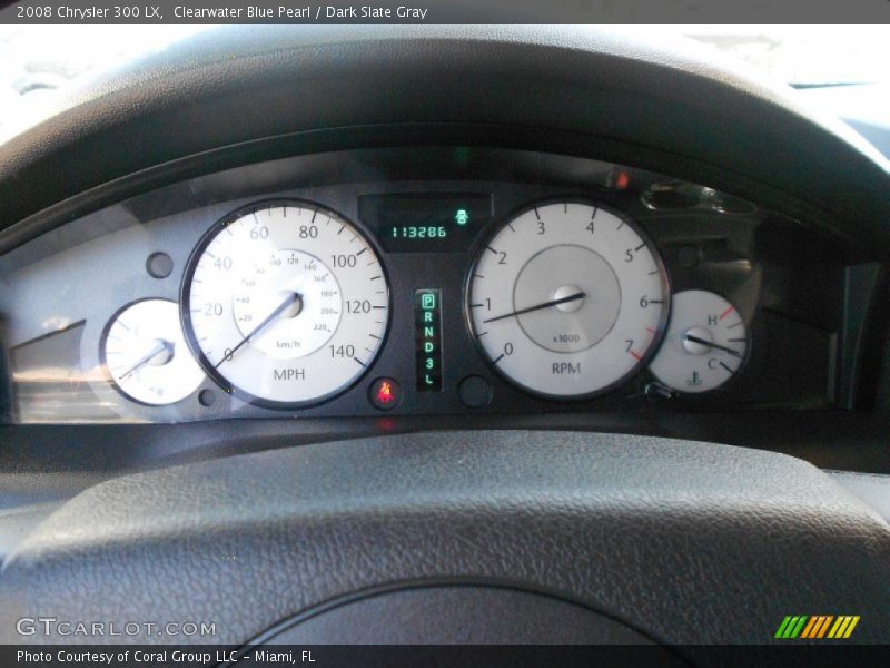 Clearwater Blue Pearl / Dark Slate Gray 2008 Chrysler 300 LX