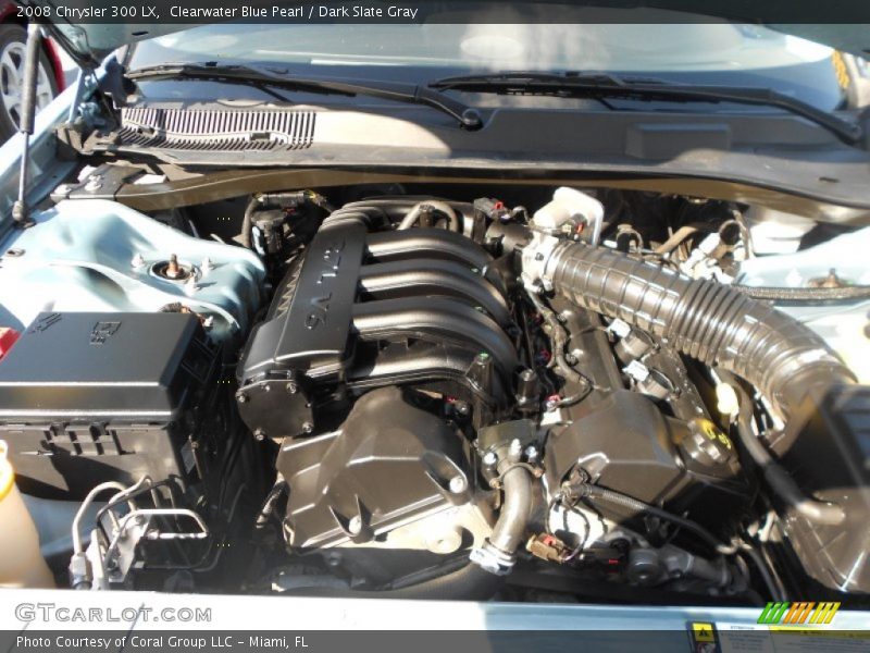 Clearwater Blue Pearl / Dark Slate Gray 2008 Chrysler 300 LX