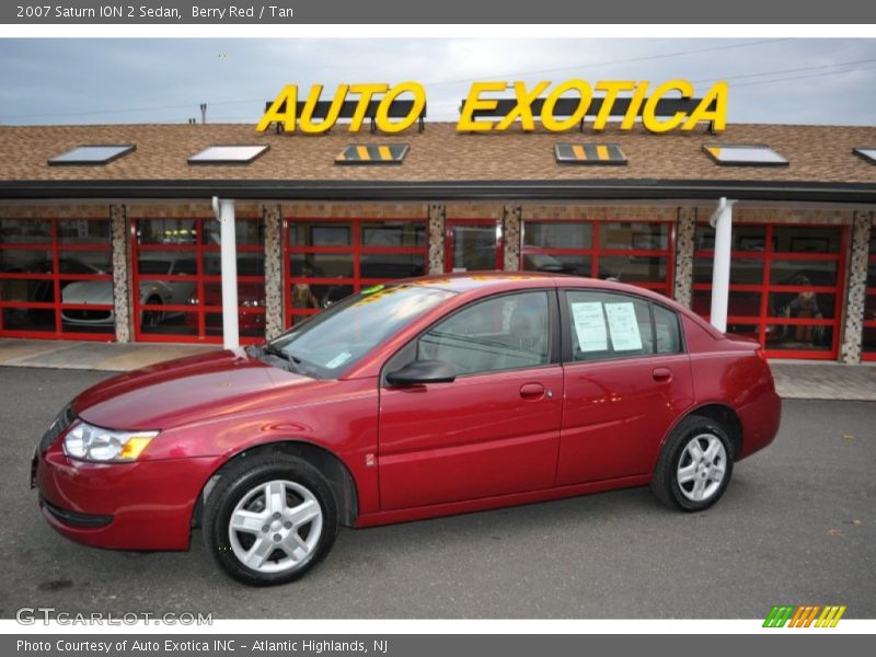 Berry Red / Tan 2007 Saturn ION 2 Sedan