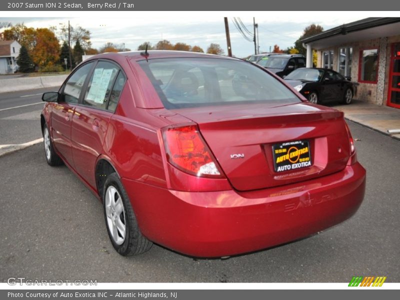 Berry Red / Tan 2007 Saturn ION 2 Sedan