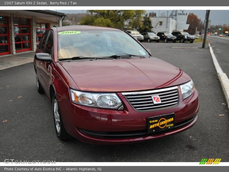 Berry Red / Tan 2007 Saturn ION 2 Sedan