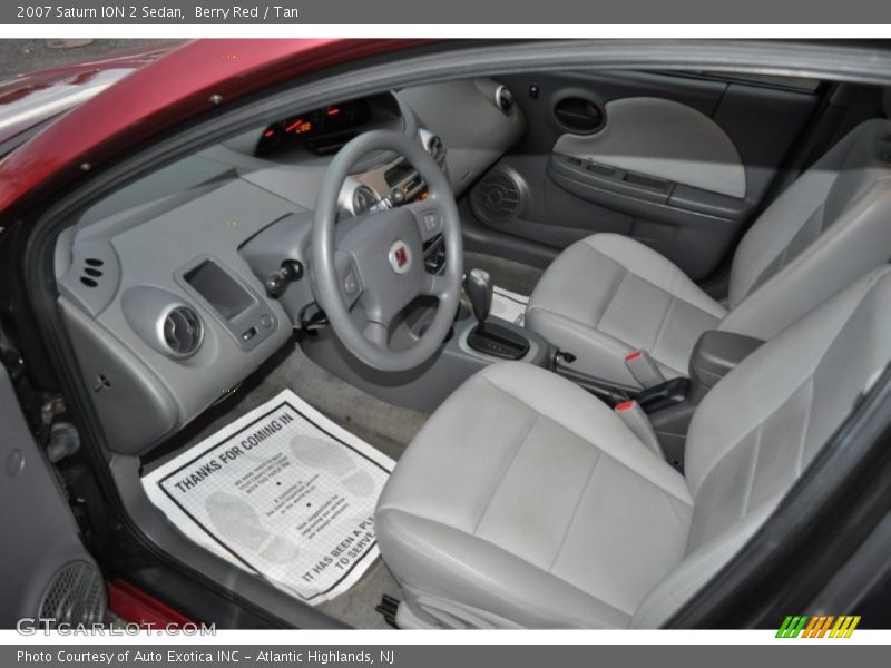 Berry Red / Tan 2007 Saturn ION 2 Sedan