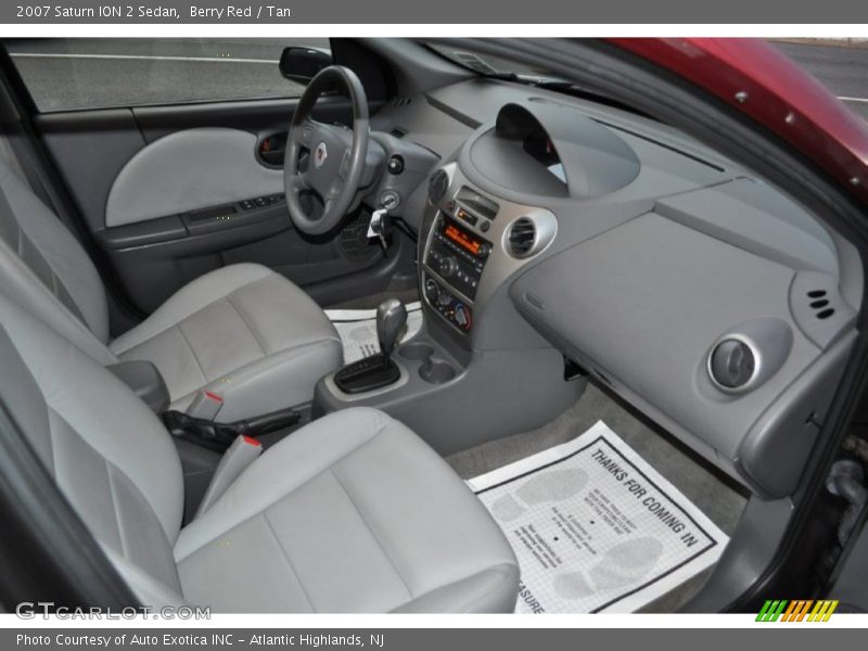Berry Red / Tan 2007 Saturn ION 2 Sedan